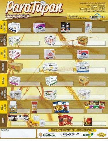 Productos y marcas - ParaTuPan